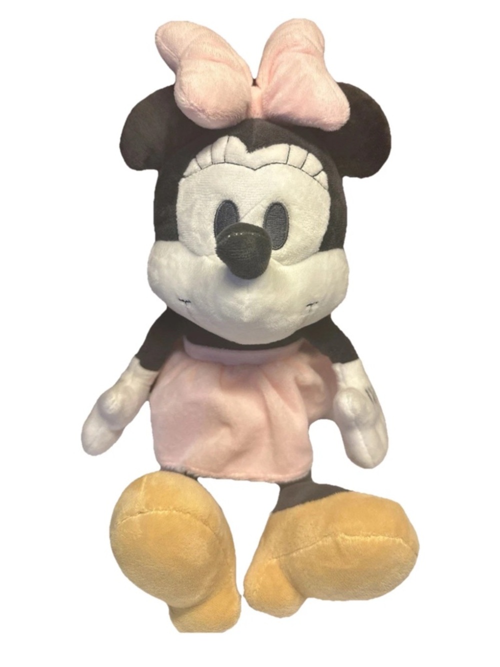 Lambs & Ivy Minnie Mouse Plush Pink Bow Dress Disney Baby Stuffed Toy EUC